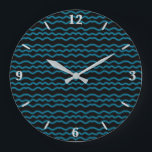 Grande Horloge Ronde Kiss Of Light Modern Pop Art Abstrait<br><div class="desc">Horloge ronde, décoration murale et décoration d'intérieur accessoire avec Kiss Of Light Modern Pop Art illustration Abstraite imprimée sur commande avec des images design d'oeuvres originales par The Fabric Seal print on demand shop à Zazzle #ZazzleMade https://www.zazzle.com/store/thefabricseal 🎨 Ce dessin d'art graphique à l'allure époustouflante offre un minimalisme futuriste modernisme...</div>