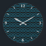 Grande Horloge Ronde Kiss Of Light Modern Pop Art Abstrait<br><div class="desc">Horloge ronde, décoration murale et décoration d'intérieur accessoire avec Kiss Of Light Modern Pop Art illustration Abstraite imprimée sur commande avec des images design d'oeuvres originales par The Fabric Seal print on demand shop à Zazzle #ZazzleMade https://www.zazzle.com/store/thefabricseal 🎨 Ce dessin d'art graphique à l'allure époustouflante offre un minimalisme futuriste modernisme...</div>