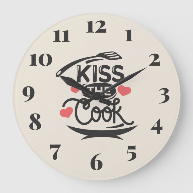 Grande Horloge Ronde Kiss the cook (Recto)