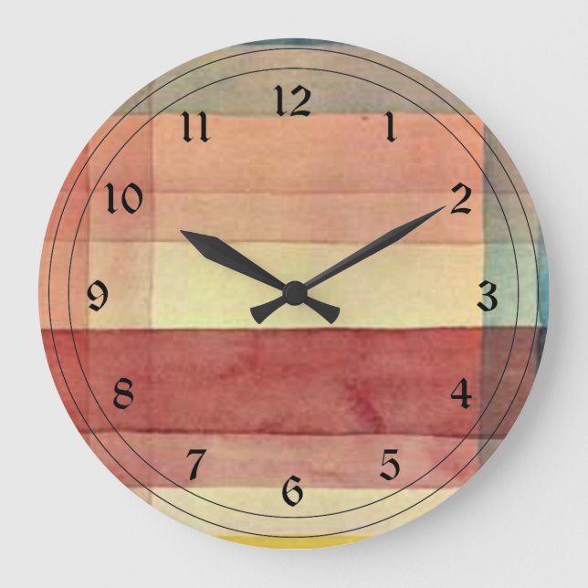 Grande Horloge Ronde Klee - Architecture de la plaine (Recto)