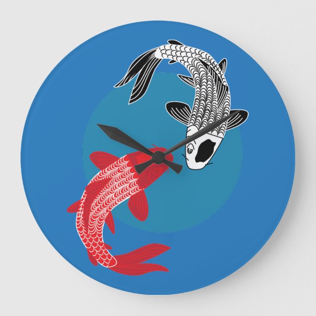 Grande Horloge Ronde Koi Fish (Recto)