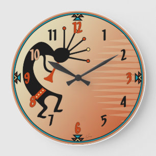 Grande Horloge Ronde Kokopelli