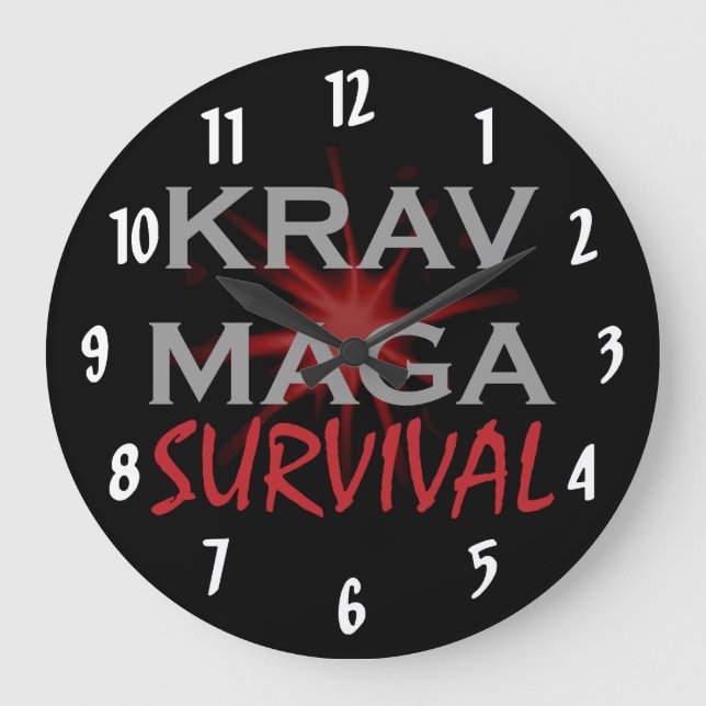 Grande Horloge Ronde Krav Maga (Recto)