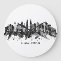 Kuala Lumpur Malaisie Skyline BW