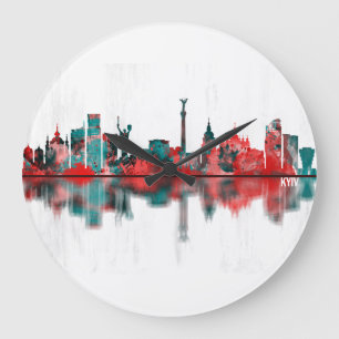 Grande Horloge Ronde Kyiv Ukraine Skyline