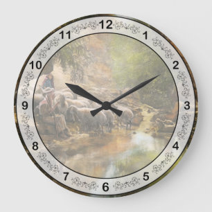 Grande Horloge Ronde La Bible - Le Seigneur est mon berger - 1910