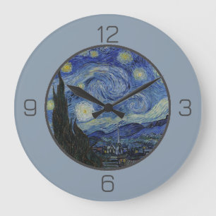 Grande Horloge Ronde La collection d'objets de la soirée étoilée de van