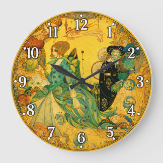 Grande Horloge Ronde La Dame de la Décoration