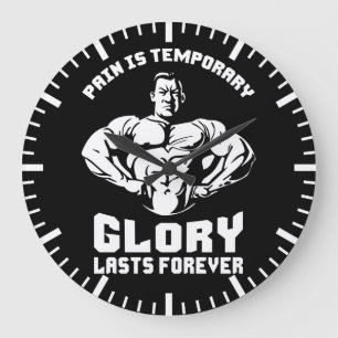 Grande Horloge Ronde La Douleur Est Temporaire, La Gloire Est Éternelle