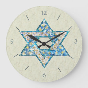 Grande Horloge Ronde La gemme dessinée par souris a décoré l'étoile