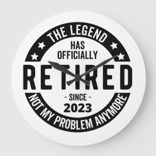 Grande Horloge Ronde La Légende A Officiellement Retraité, Retraité 202