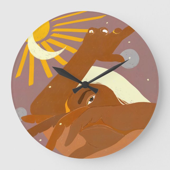 Grande Horloge Ronde La Lune danse avec moi (Recto)