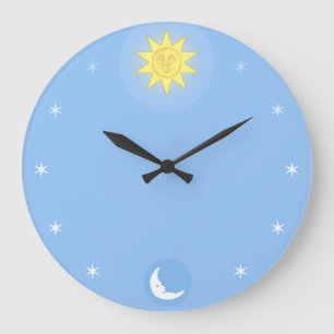 Grande Horloge Ronde La lune de Sun tient le premier rôle l'horloge