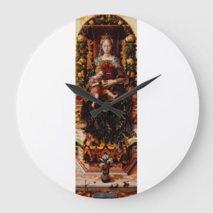 Grande Horloge Ronde La Madonna della Candeletta Carlo Crivelli Art