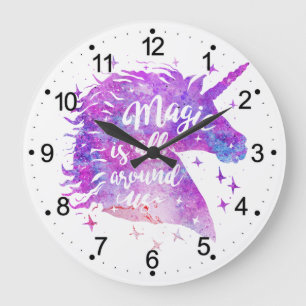 Grande Horloge Ronde La magie est tout autour de nous - Choisir la coul