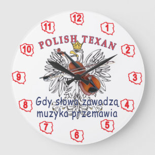 Grande Horloge Ronde La musique texane polonaise d'Eagle parle