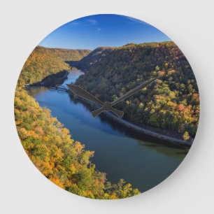 Grande Horloge Ronde La New River Gorge à Hawks Nest State Park