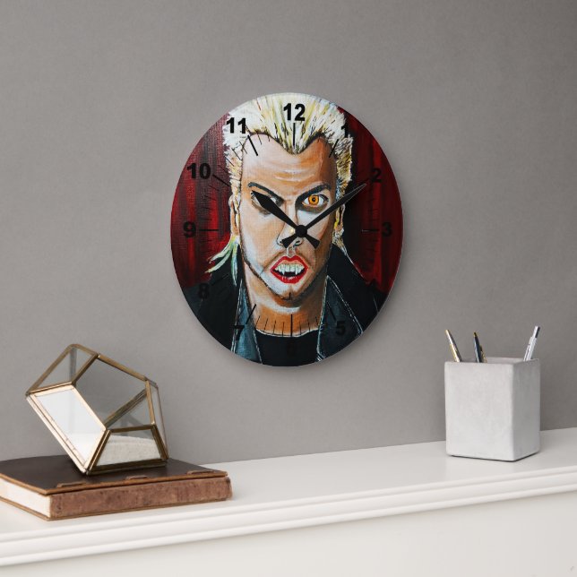 Grande Horloge Ronde La peinture de vampire par Alfred Fox (Bureau)
