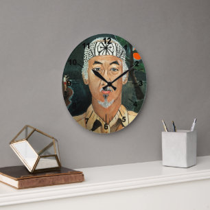 Grande Horloge Ronde La peinture du Sensei par Alfred Fox