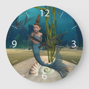 Grande Horloge Ronde La Petite Sirène