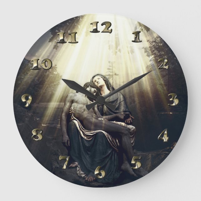 Grande Horloge Ronde La Résurrection de Jésus Christ (Recto)