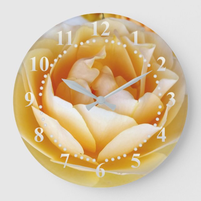 Grande Horloge Ronde La rose jaune (Recto)