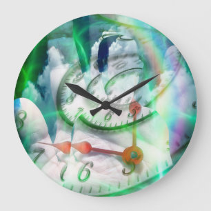 Grande Horloge Ronde La spirale temporelle dans la main humaine