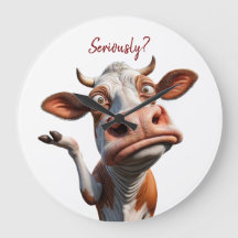 La vache sotte - "Sérieusement ?" Conception amusa