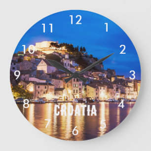 Grande Horloge Ronde La ville croate Sibenik au Carnet de nuit