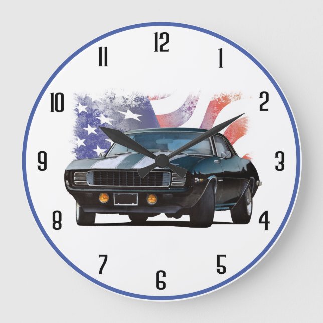 Grande Horloge Ronde La voiture American Muscle (Recto)