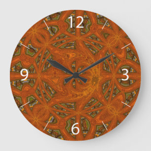 Grande Horloge Ronde Labyrinthe d'art abstrait