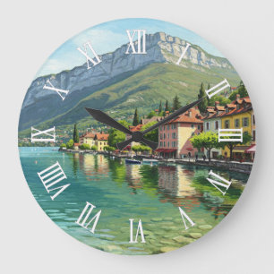 Grande Horloge Ronde Lac D'Annecy Lac Annecy France 