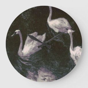 Grande Horloge Ronde Lac des cygnes au clair de lune