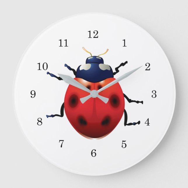 Grande Horloge Ronde Ladybugs (Recto)