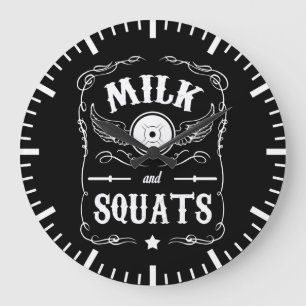 Grande Horloge Ronde Lait et squats - Motivation de "soulèvement du poi