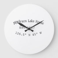 Lake house et. Date année coordonnées personnalisé