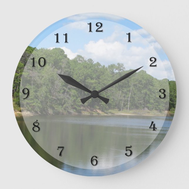 Grande Horloge Ronde Lake Wall Clock (Recto)