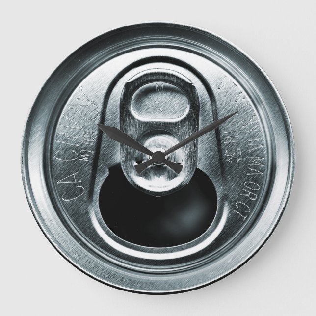 Grande Horloge Ronde L'aluminium peut surmonter le cadran (Recto)