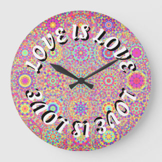 Grande Horloge Ronde L'Amour Est Une Fierté D'Amour