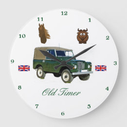 Grande Horloge Ronde Land Rover Wall Clock