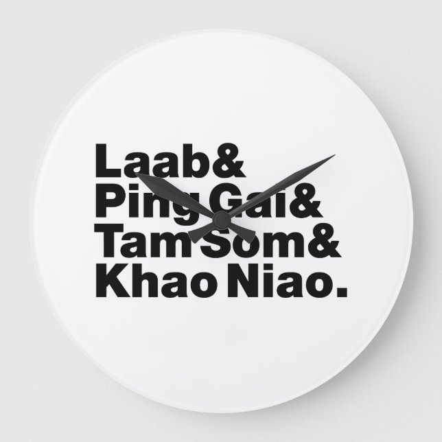 Grande Horloge Ronde Laotian Street Food (Recto)