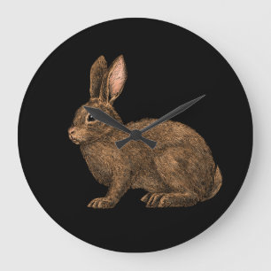 Grande Horloge Ronde Lapin 2