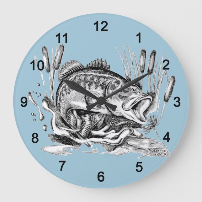 Grande Horloge Ronde Largemouth Bass (Recto)