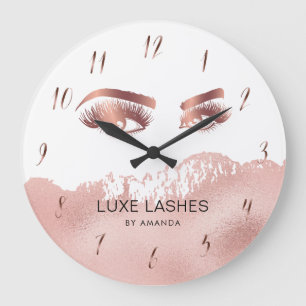 Grande Horloge Ronde Lashes Maquillage artiste Beauté Eyes Rose Gold
