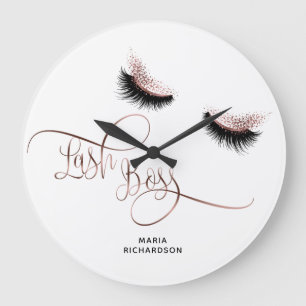 Grande Horloge Ronde Lashes rose Gold