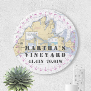 Grande Horloge Ronde Latitude nautique Longitude Martha's Vineyard