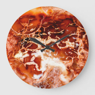 Grande Horloge Ronde L'Automne Profond En Pierre