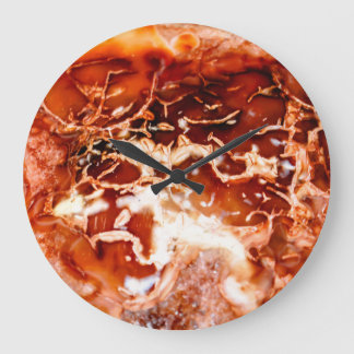 Grande Horloge Ronde L'Automne Profond En Pierre