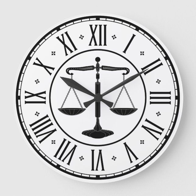 Grande Horloge Ronde LAW | Scales of Justice (Recto)