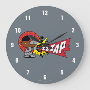 Grande Horloge Ronde Le canon Cybernétique de Chibi Cyborg